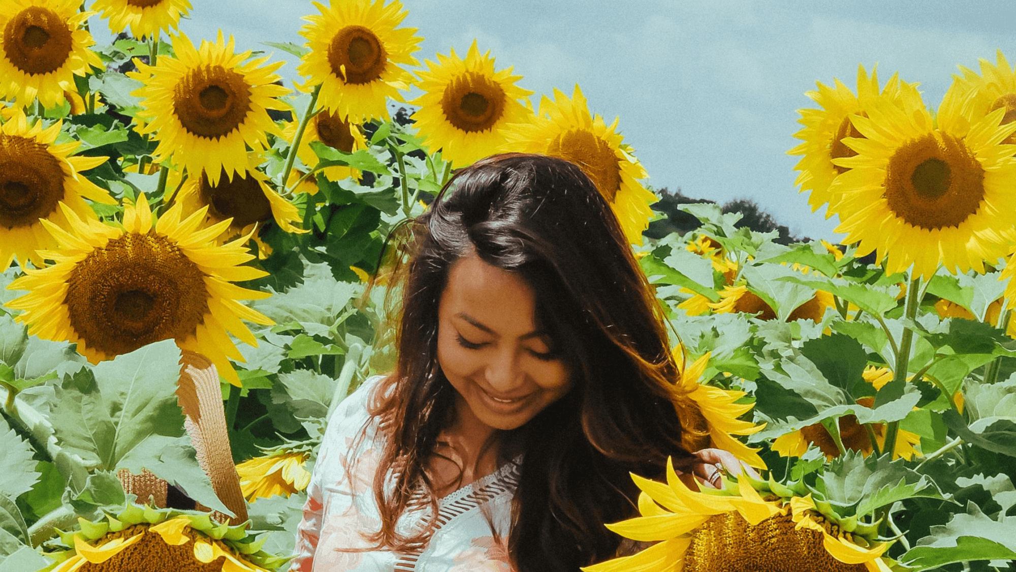 Girl with Sunflower-Godly contentment