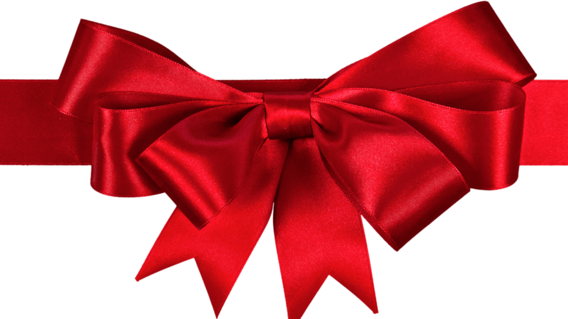 Red bow-Simple CHRISTMAS