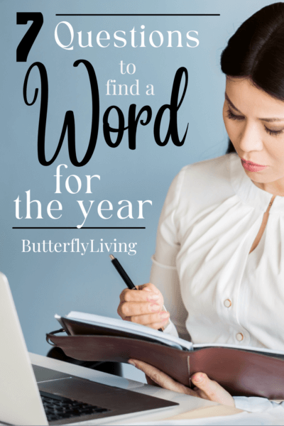 lady writing-word for the year