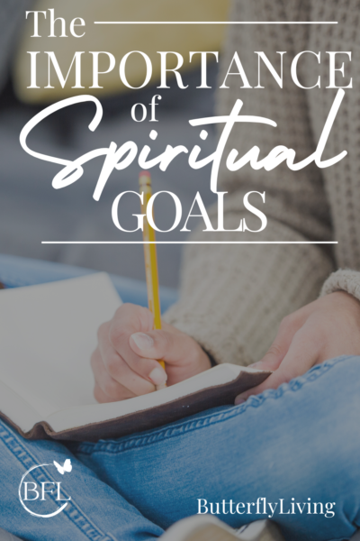 lady writing-spiritual goals