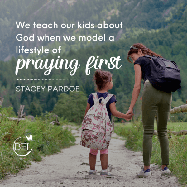 mother and chld walking-teach your child about God