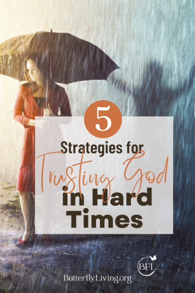 lady in rain-trust god in hard times