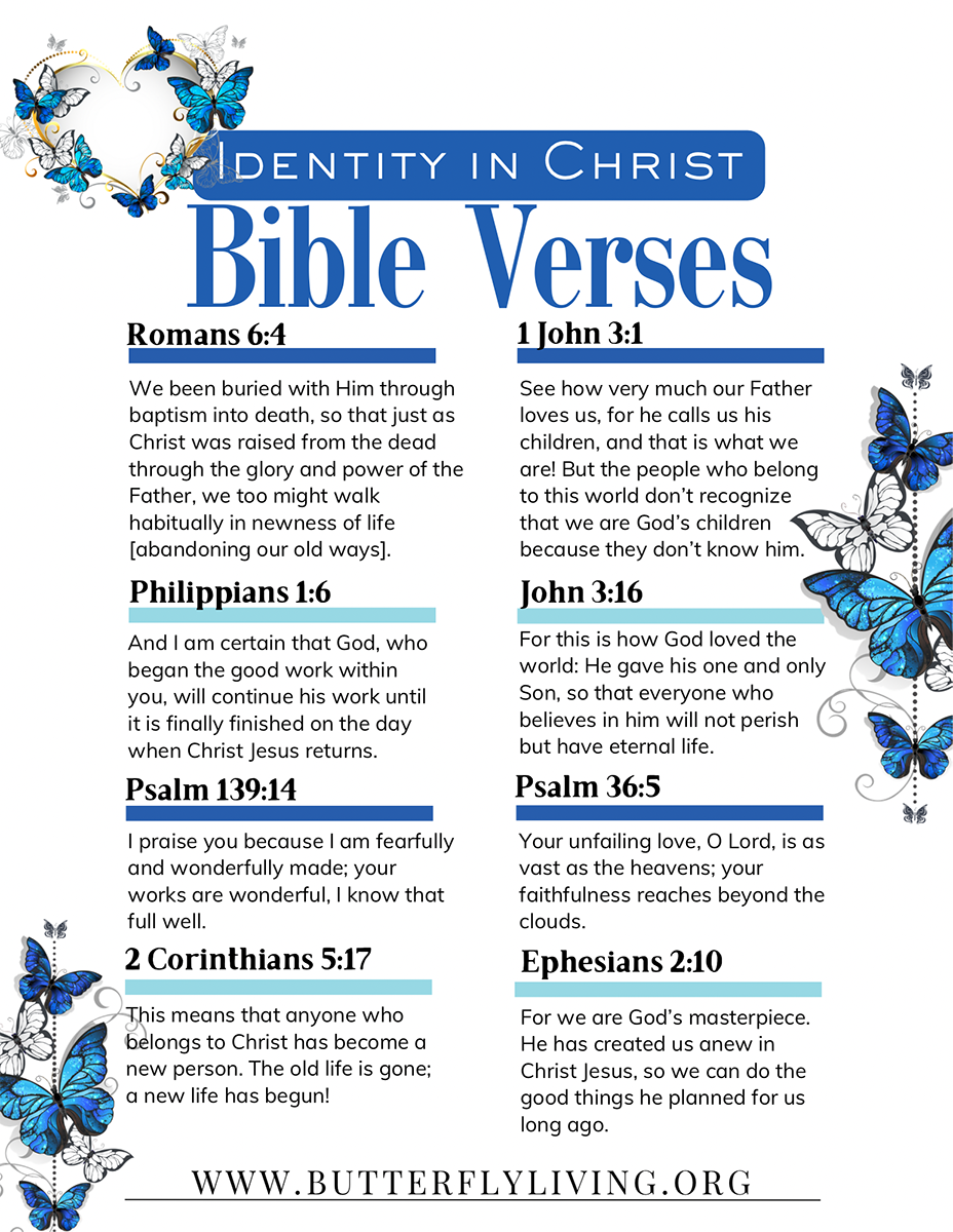 Identity in Christ Bible Verses